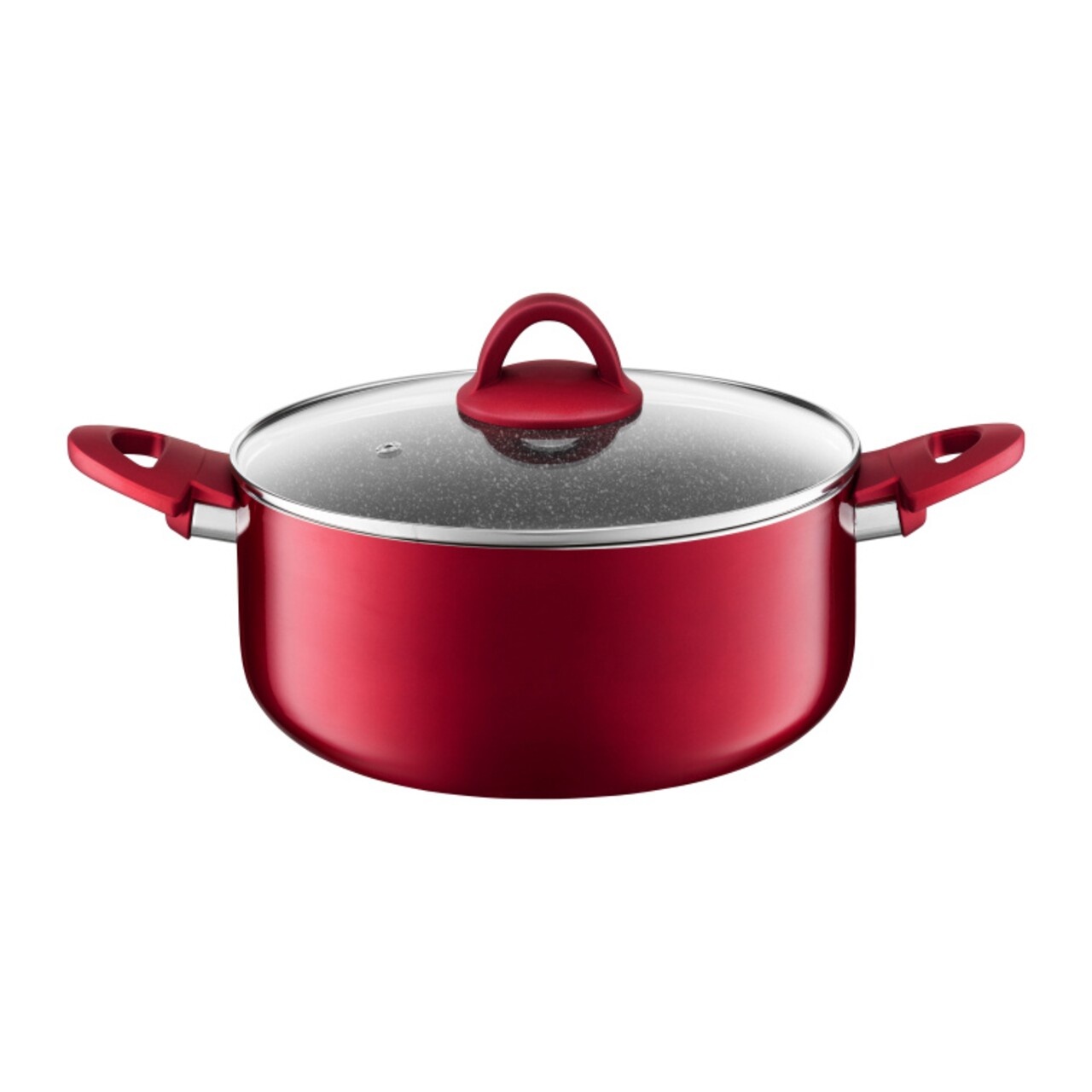Oala cu capac Jasper, Ambition, 20 cm, 2.9 L, aluminiu, invelis Qualum Basic - imagine 6